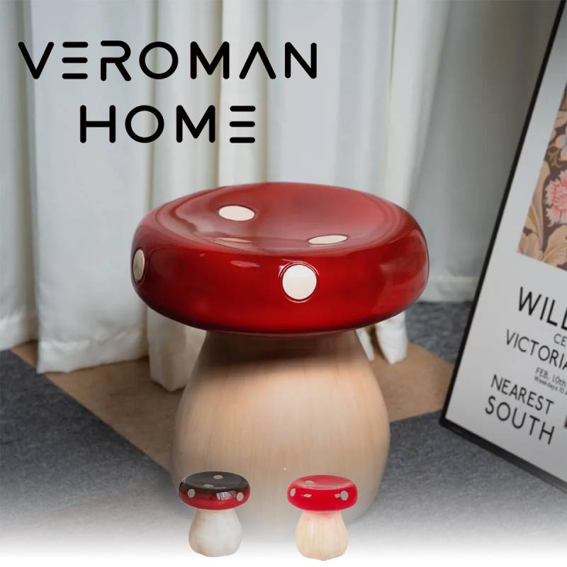 VeroMan 子供用スツール クリエイティブキノコ型 可愛いローベンチ