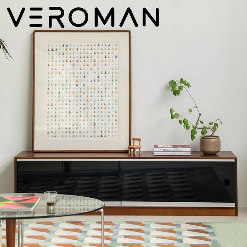 VeroMan 無垢材テレビボード リビング収納 キャビネット 置き型サイド 