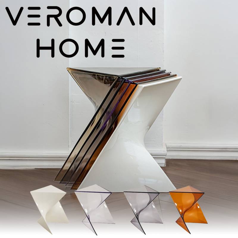 VeroMan モダンデザイン ミニサイドテーブル 幾何学フォルム