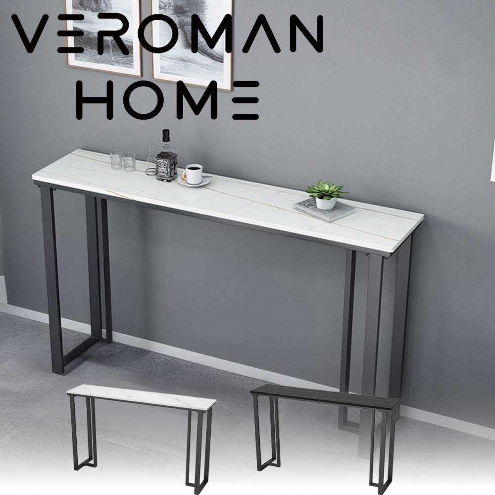VeroMan バーカウンターテーブル 家庭用・リビング・玄関用 高脚テーブル おしゃれなテーブル 韓国インテリア [高さ105cm×幅120cm]