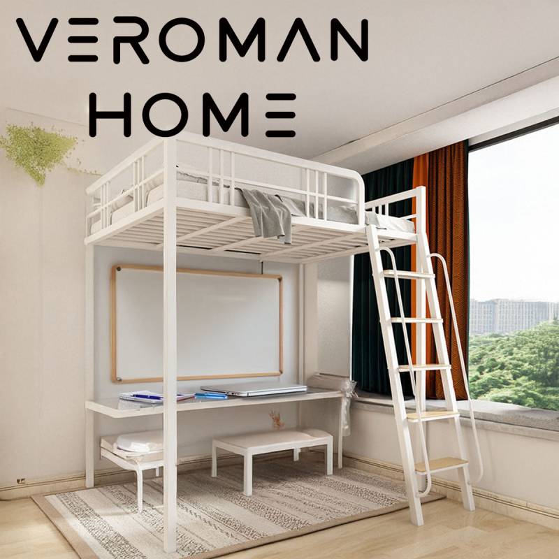 VeroMan 二段ベッド 鉄製ロフトベッド 子供用・学生用・寮向け 金属