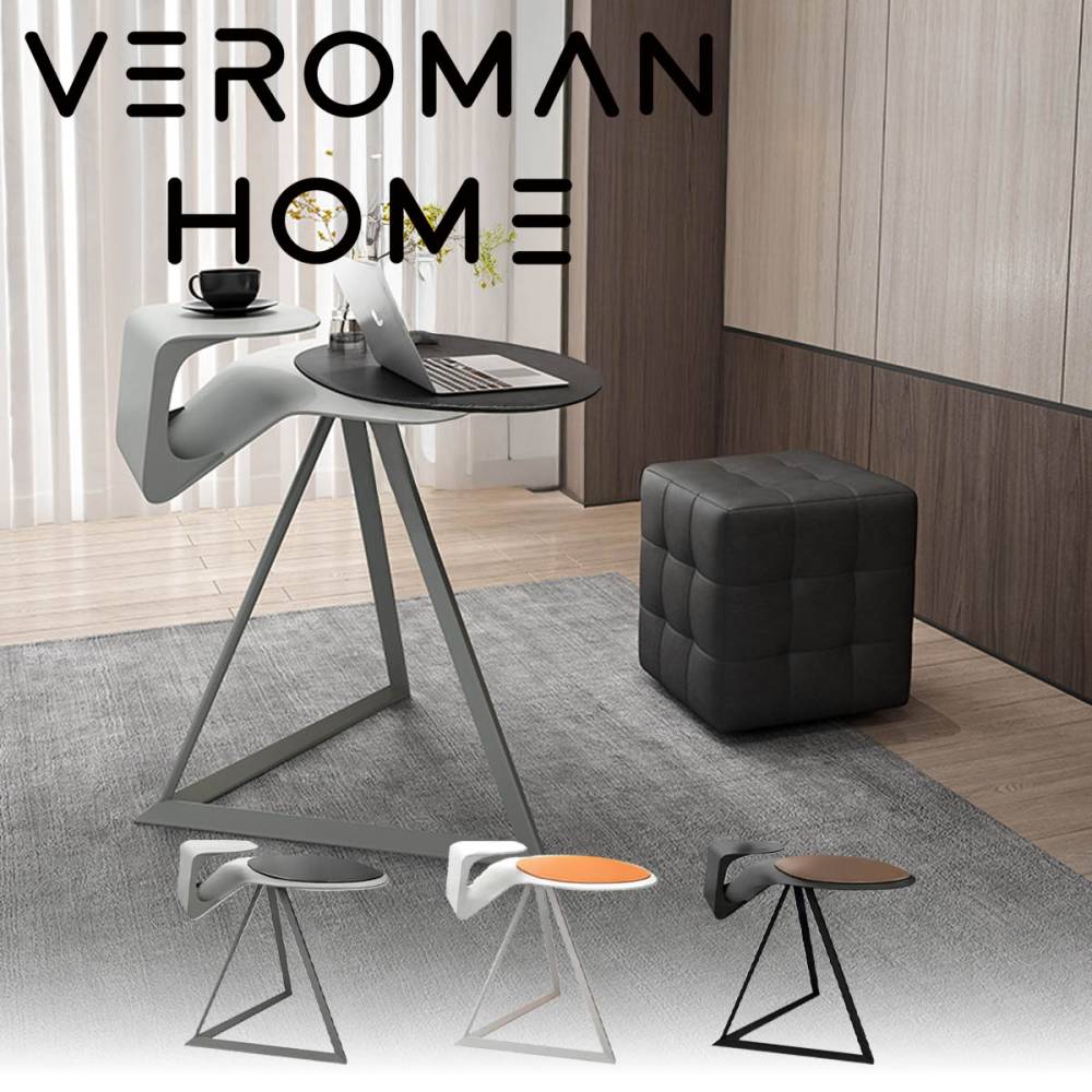 VeroMan テーブル ラグジュアリー シンプル モダン デスク パーソナルメタルPCデスク ミニマル ブラック 韓国インテリア [高さ86cm×幅91cm]