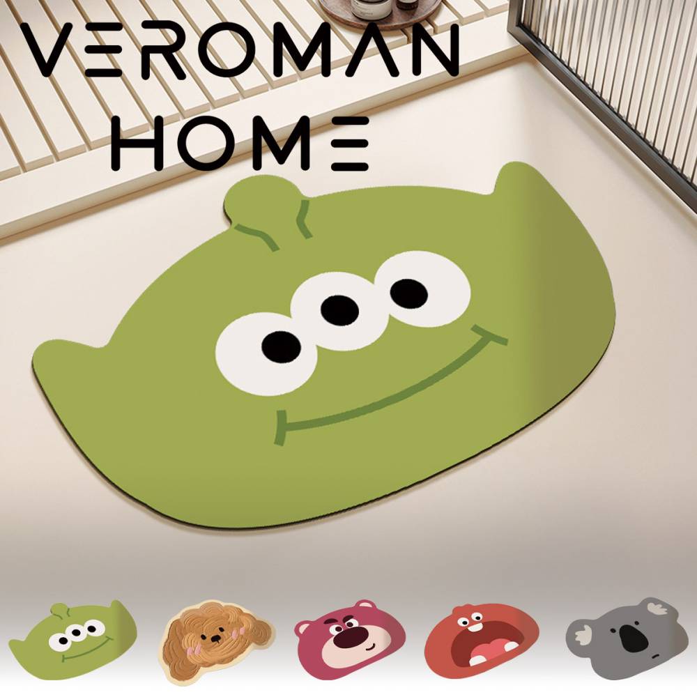 VeroMan バスルームマット 吸水 速乾 トイレマット 洗面所マット 安全マット フットマット 韓国インテリア [90cm×60cm]