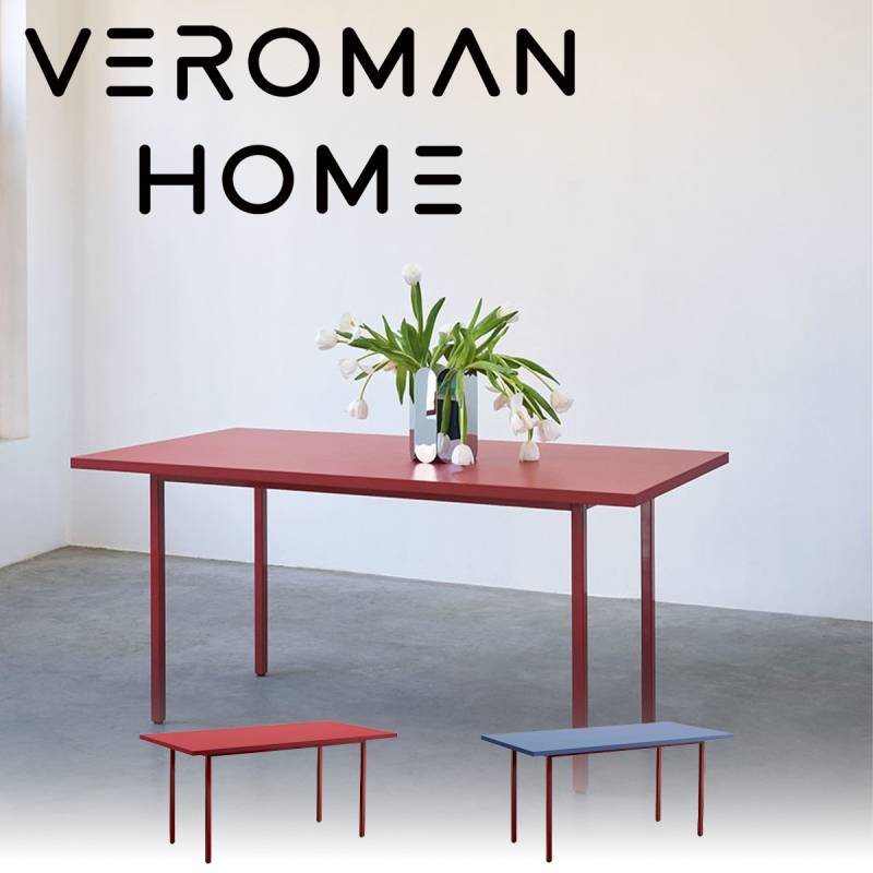 VeroMan モダンカラー ダイニングテーブル 長方形デザイン 個性派