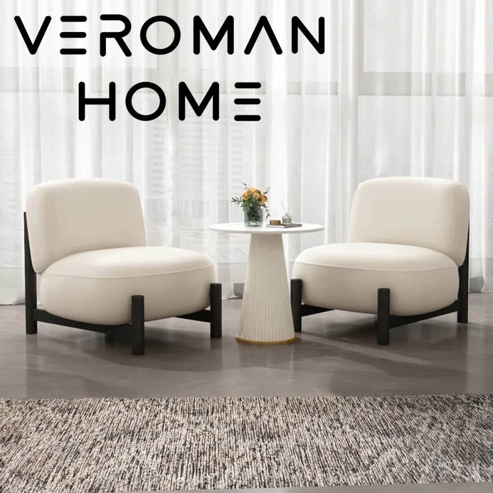 VeroMan ソファ 一人掛け ヴィンテージ デザイナーズソファ 民宿やラウンジ・カフェ・接客スペースに最適なリラックスチェア 韓国インテリア [50x50x70cm]