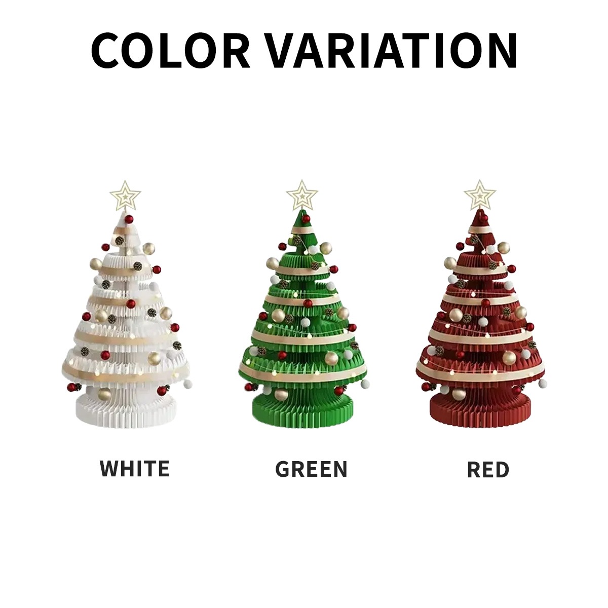 75cm] VeroMan クリスマスツリー 折りたたみ紙製クリスマスツリー