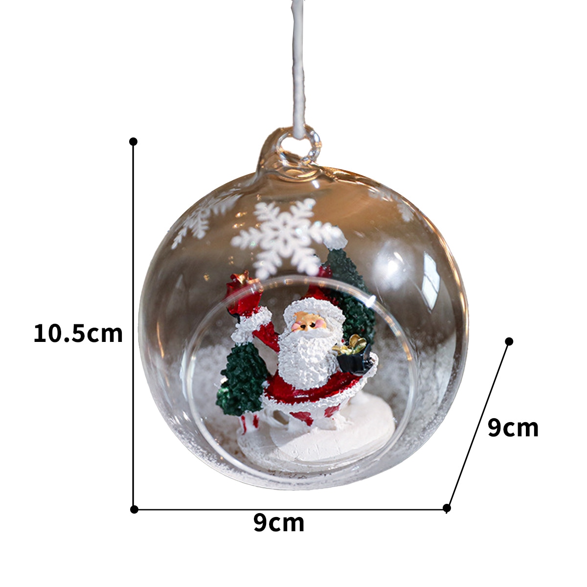 VeroMan クリスマスボール ガラスオーナメント 吊り下げ飾り