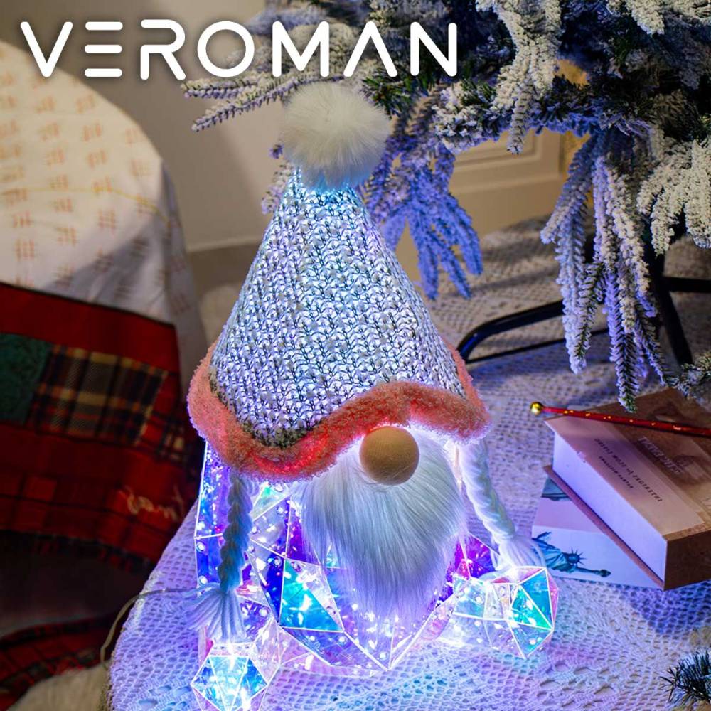VeroMan オブジェライト クリスマス光るサンタオブジェ ギフト用クリスマス装飾 イルミネーション サンタ クリスマスライト 雰囲気作り 光る置物 韓国インテリア