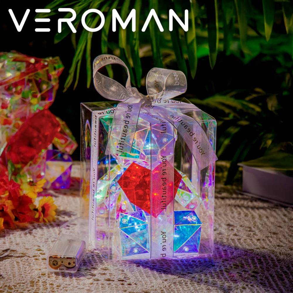 [15cm] VeroMan ライト ハートベアオブジェライト 電池式 発光ハートベア くまライト かわいい バレンタイン・クリスマス向け プレゼント 韓国インテリア