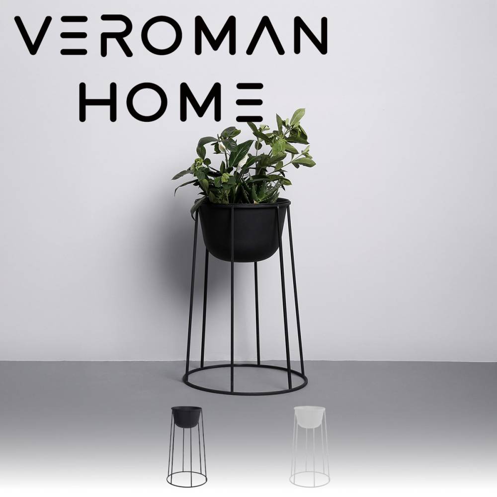 VeroMan フロアプランタースタンド 観葉植物ラック メタルスタンド 花屋ディスプレイ 室内植物ラック バルコニースタンド フラワースタンド 韓国インテリア [44cm×77cm]
