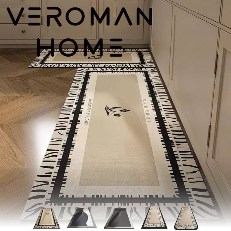 VeroMan ラグ バスマット 洗える 吸水速乾 柔らか 滑り止め加工 ペット