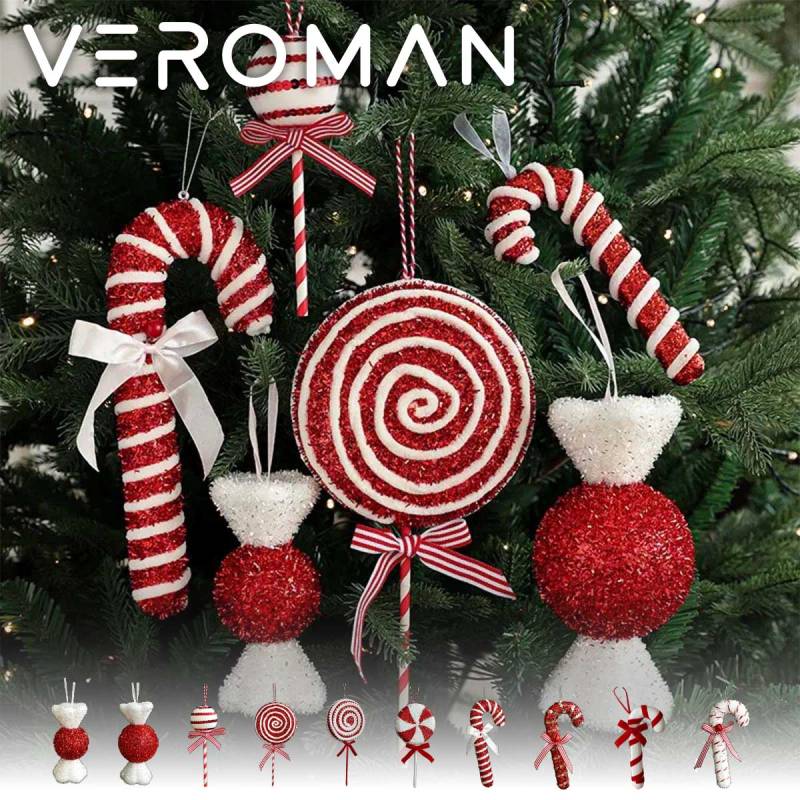 10点入り] VeroMan オーナメント クリスマスキャンディーオーナメント