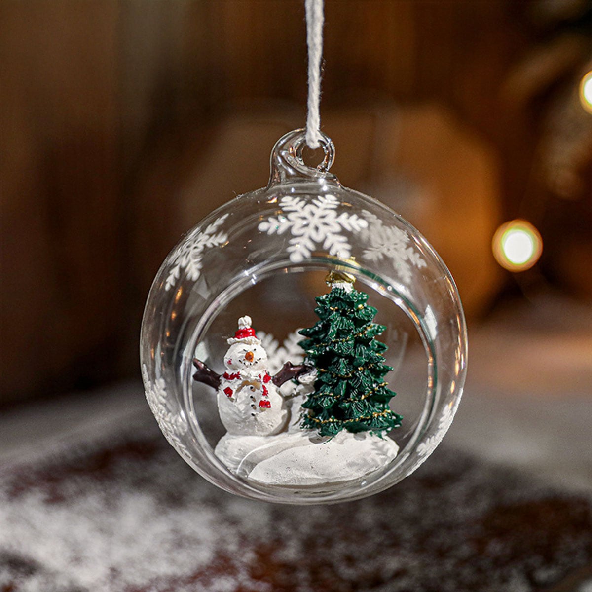 4個セット] VeroMan クリスマス オーナメント ガラス製 サンタ