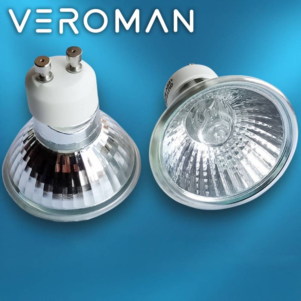 [4個セット] VeroMan キャンドルウォーマー用 ハロゲンライト 照明 GU10+C 110V-130V 50W 