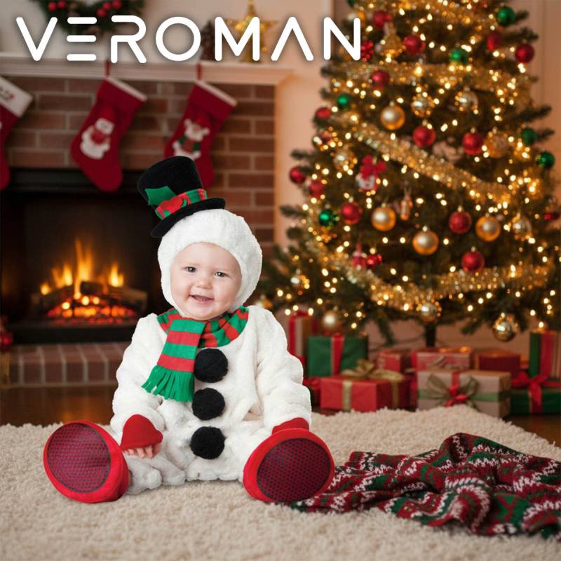 VeroMan クリスマス ベビー 雪だるま コスチューム 赤ちゃん 衣装 幼児