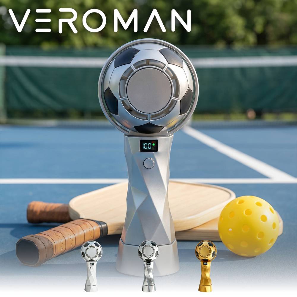 VeroMan ハンディファン 手持ち扇風機 小型 USB充電 卓上扇風機 コンパクト 強風 軽量 持ち運び便利 韓国インテリア