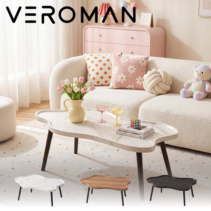 [120cm] VeroMan ローテーブル 韓国 大] VeroMan センターテーブル ローテーブル サイドテーブル 雲型