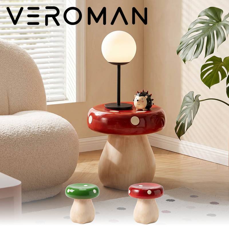【1000円off OK！】VeroMan ラウンド スツール サイドテーブル VeroMan スツール きのこ型 椅子 サイドテーブル 玄関チェア おしゃれ