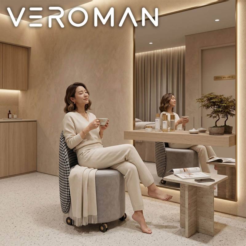 VeroMan チェア ふんわり包み込むサロンネイルチェア 人間工学設計 高