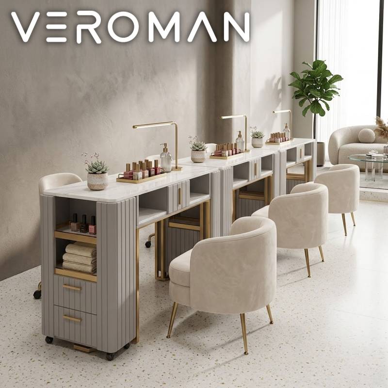 VeroMan テーブル さらりと美しく整うネイルテーブル サロン施術デスク