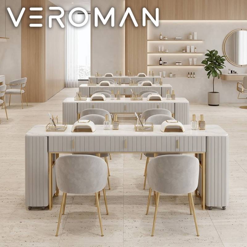 VeroMan テーブル さらりと美しく整うネイルテーブル サロン施術デスク
