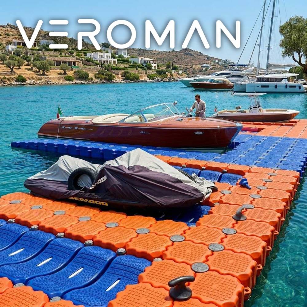 VeroMan 船ビット 係船柱 係留ビット 浮橋用 ポンツーン マリーナ ボート係留設備 船舶固定 高耐久 耐腐食 港湾設備 桟橋用品 船着場 海上設備 業務用 レジャー用 [39x19x40cm]