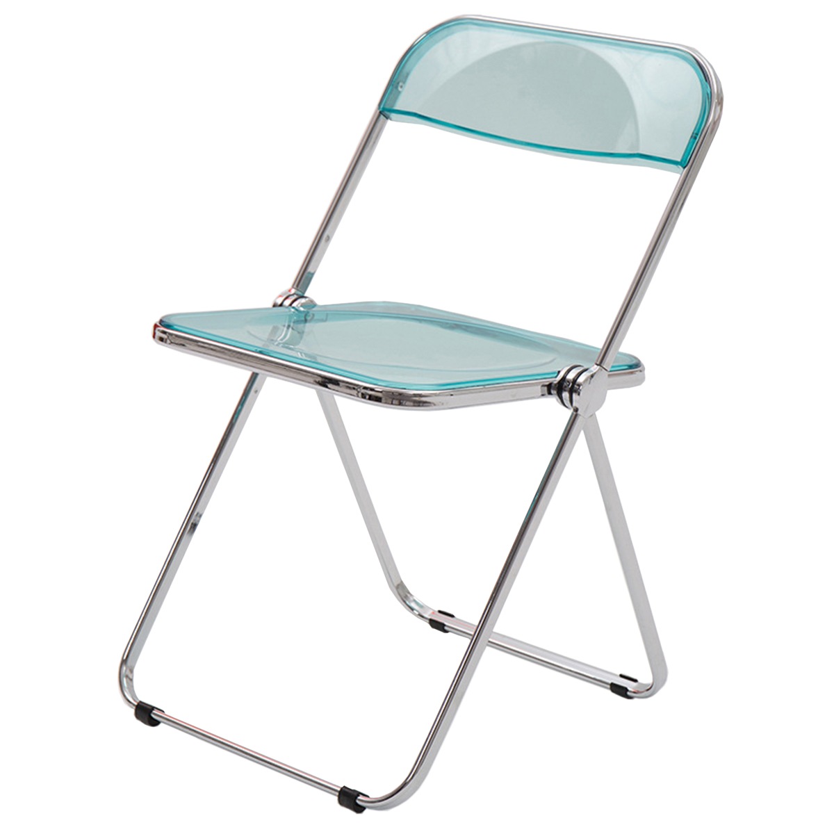 クリアチェア パイプ椅子 折り畳み式 クリア 北欧風 2脚セット クリアチェア パイプ椅子 折り畳み式 クリア 北欧風 2脚セット VeroMan