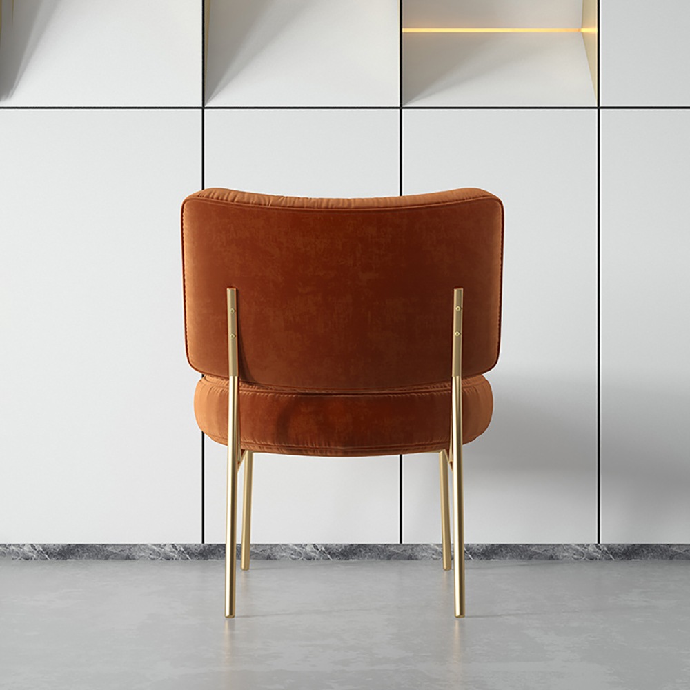 VeroMan ベロア調 チェア 椅子 腰掛け ゴールド 華奢な脚 おしゃれ