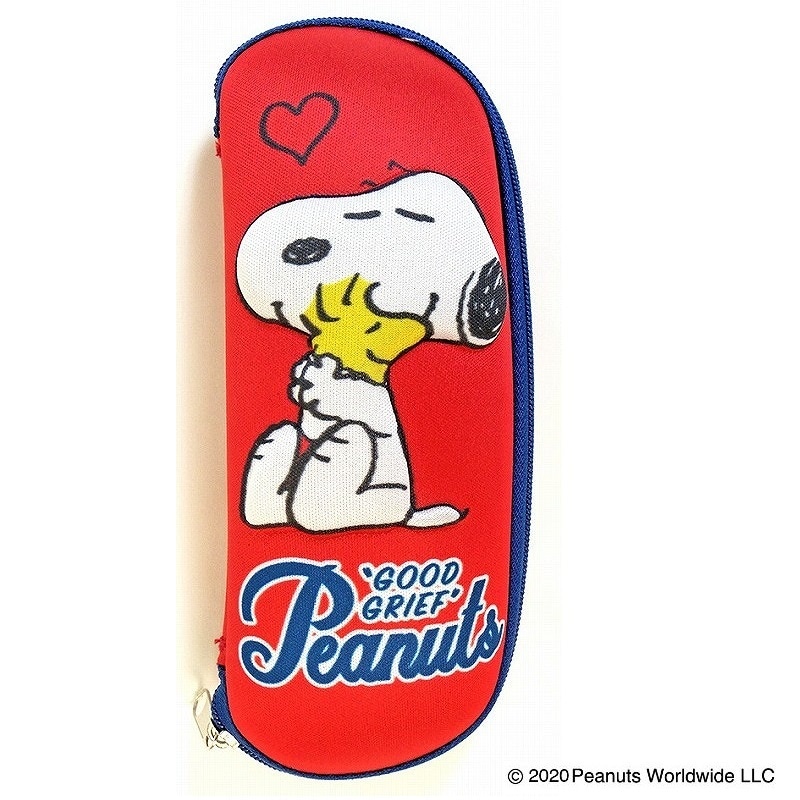 PEANUTS　メガネケース スヌーピー ハグ