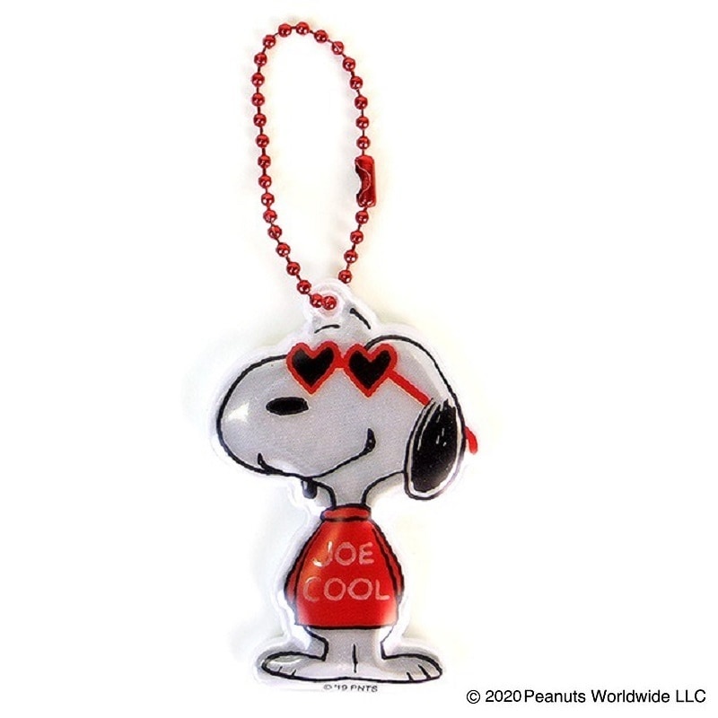 PEANUTS　スヌーピー ハートグラス リフレクターマスコット