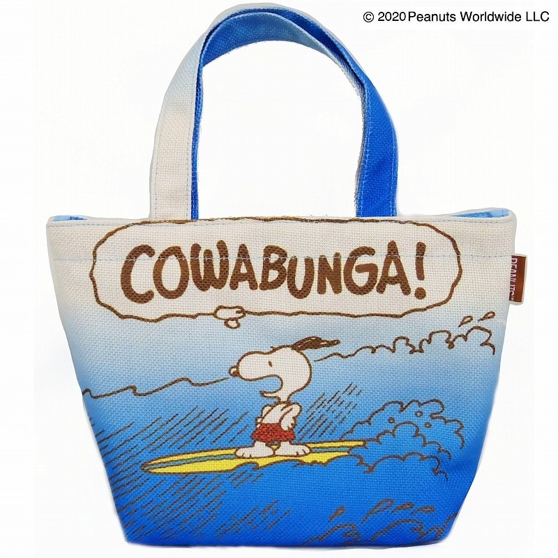 PEANUTS　スヌーピー グラデサーフ ミニトート ＢＬ