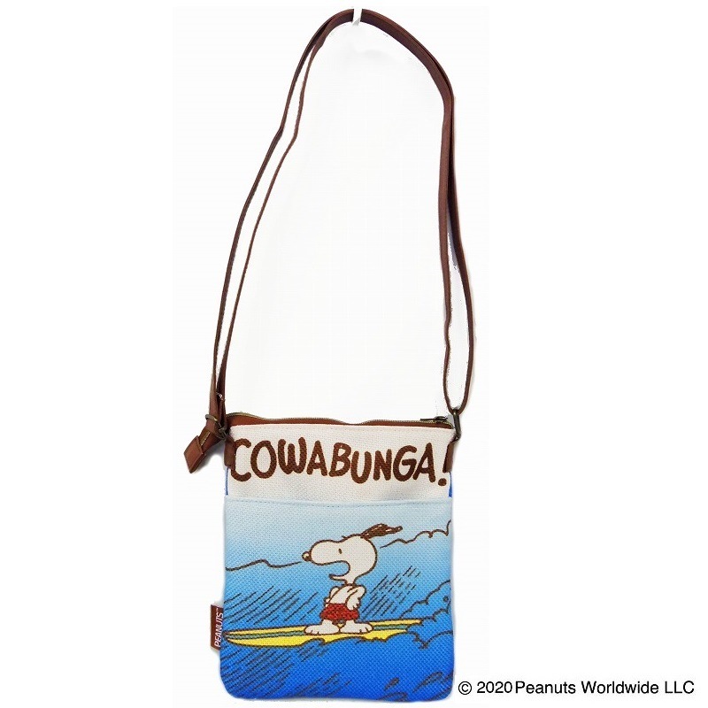 PEANUTS　スヌーピー グラデサーフ Ｗポケットショルダー ＢＬ
