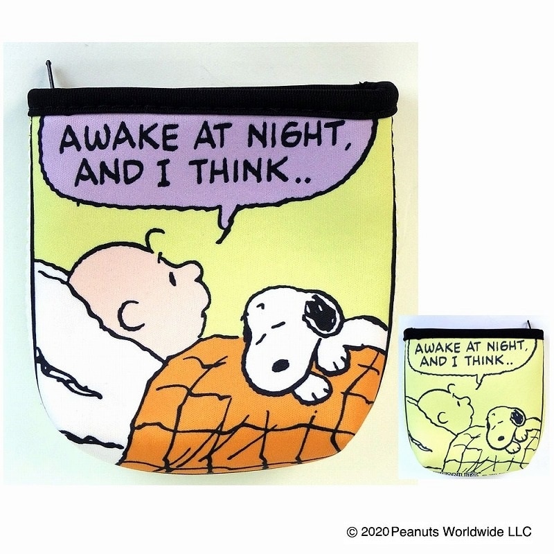 PEANUTS　エキスパンド ミニポーチ スヌーピー ベッド