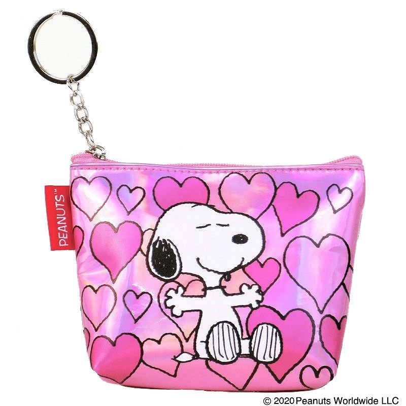 PEANUTS　スヌーピー キラキラポーチキーリング ＰＫ