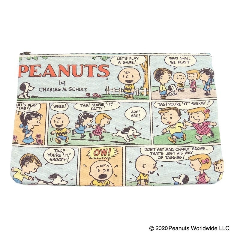 PEANUTS　スヌーピー ５０’ｓコミック フラットポーチ