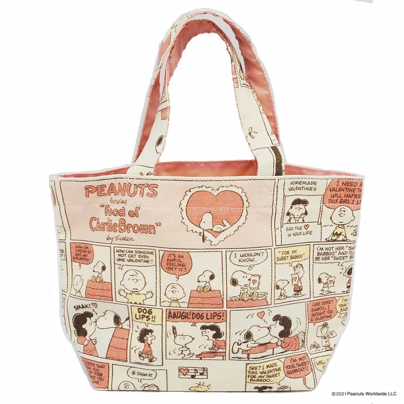 PEANUTS スヌーピー ハートコミック ミニトート