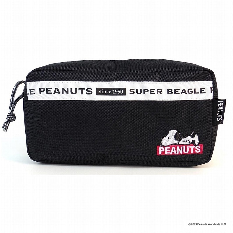 PEANUTS スヌーピー ねそべり スクエアポーチ