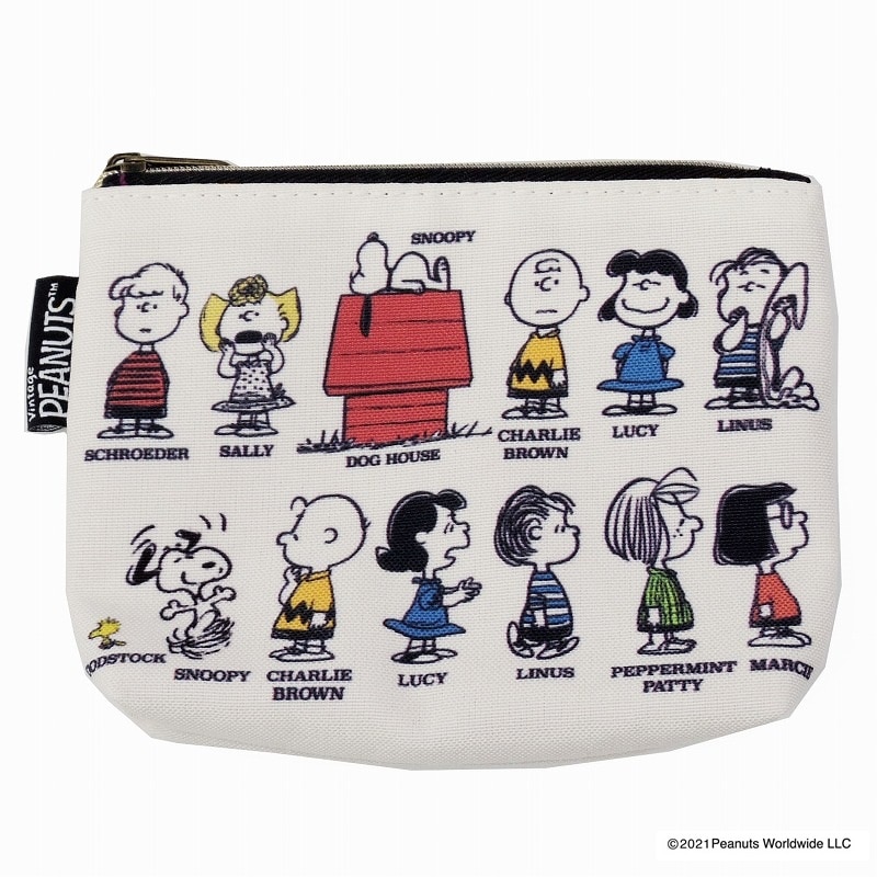 PEANUTS スヌーピー 整列アート ティッシュポーチ