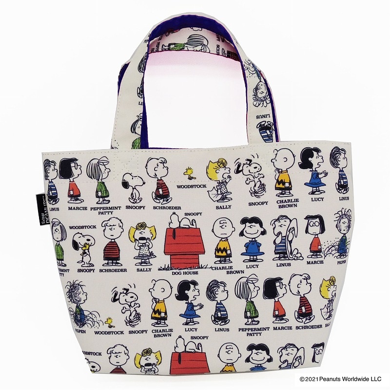 PEANUTS スヌーピー 整列アート ミニトート