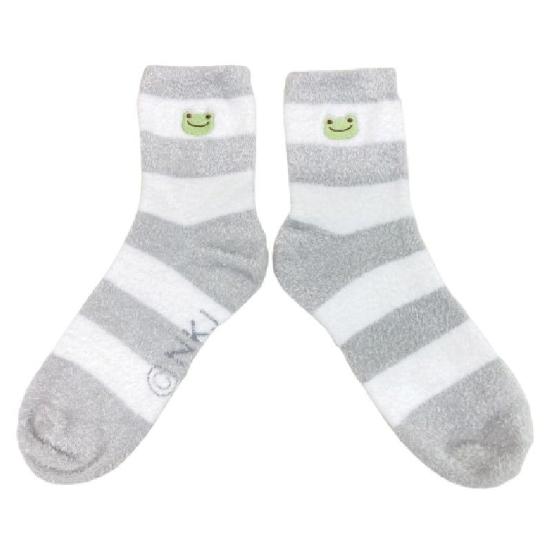 かえるのピクルス ピクルス リラックスホーム もこもこルームソックス GY