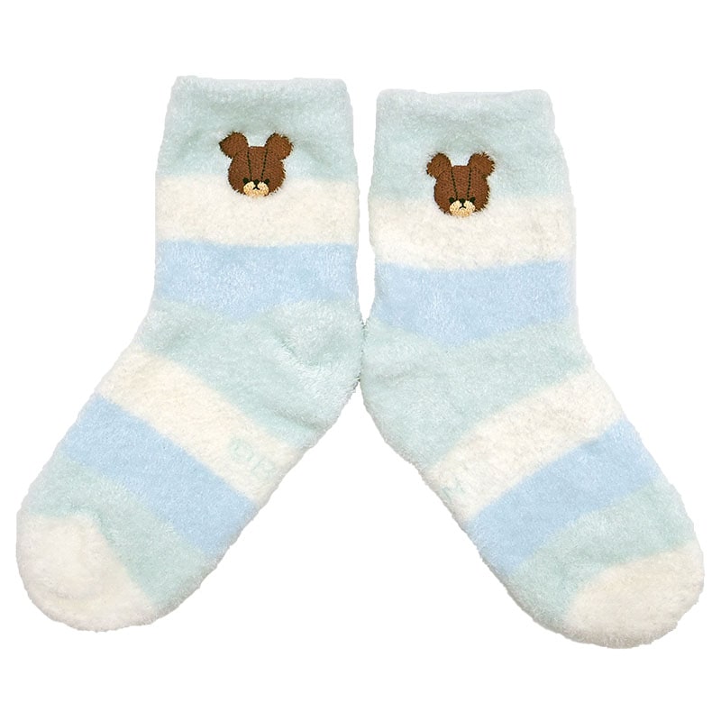 もこもこキッズルームソックス くまのがっこう BL