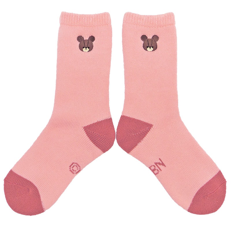 裏起毛ルームソックス くまのがっこう PK