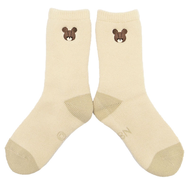 裏起毛ルームソックス くまのがっこう BE