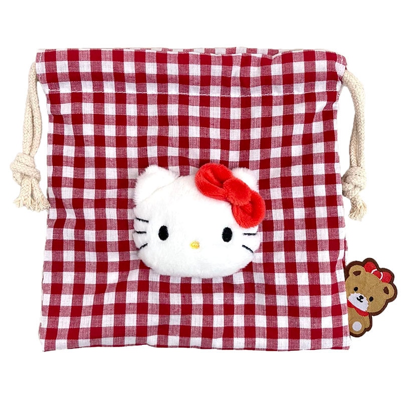 サンリオキャラクターズ ボアフェイス 巾着 ハローキティ キャラクターグッズ サンリオキャラクターズ ナカジママーケット