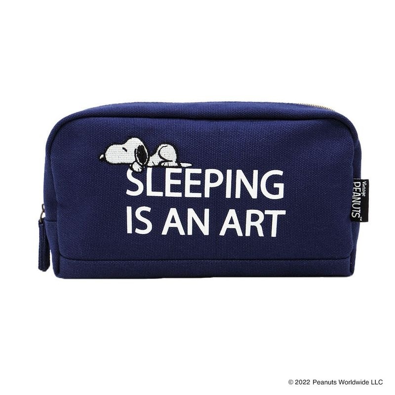 PEANUTS スヌーピー センテンス 化粧ポーチ NV [N04]