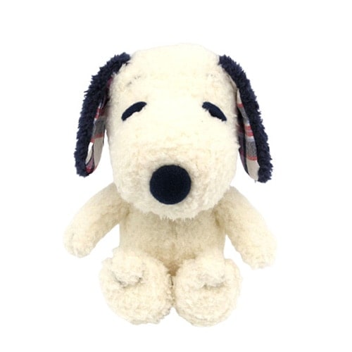 PEANUTS ブルーベリーチェック スヌーピー M