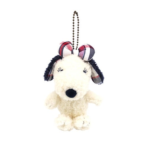 PEANUTS ブルーベリーチェック ベル マスコット [N03]