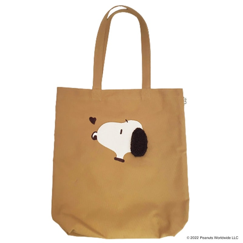 PEANUTS スヌーピー ｍｏｃｏブラウン スクエアトート モカ