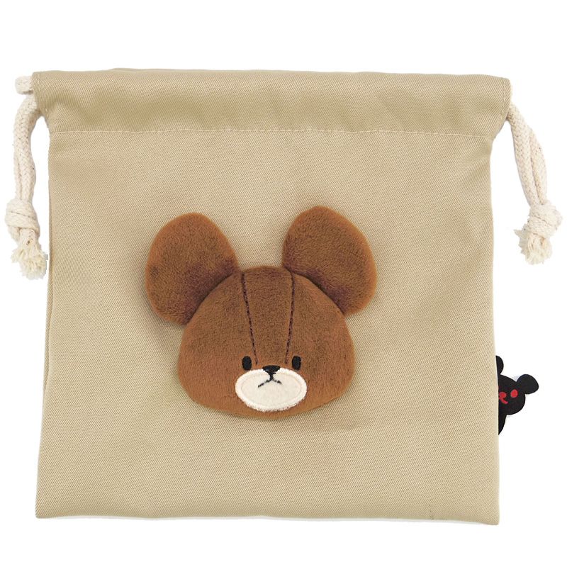 くまのがっこう ボアフェイス巾着 ＢＥ