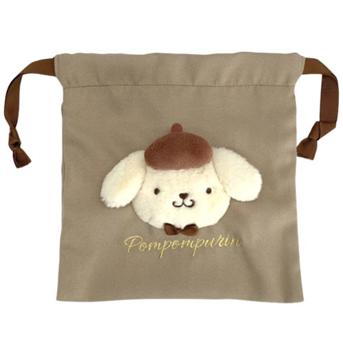 サンリオキャラクターズ ボアフェイス巾着 ＮＣ ポムポムプリン
